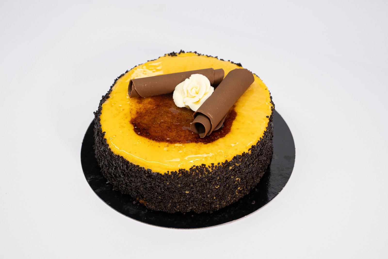 Tarta de trufa y yema