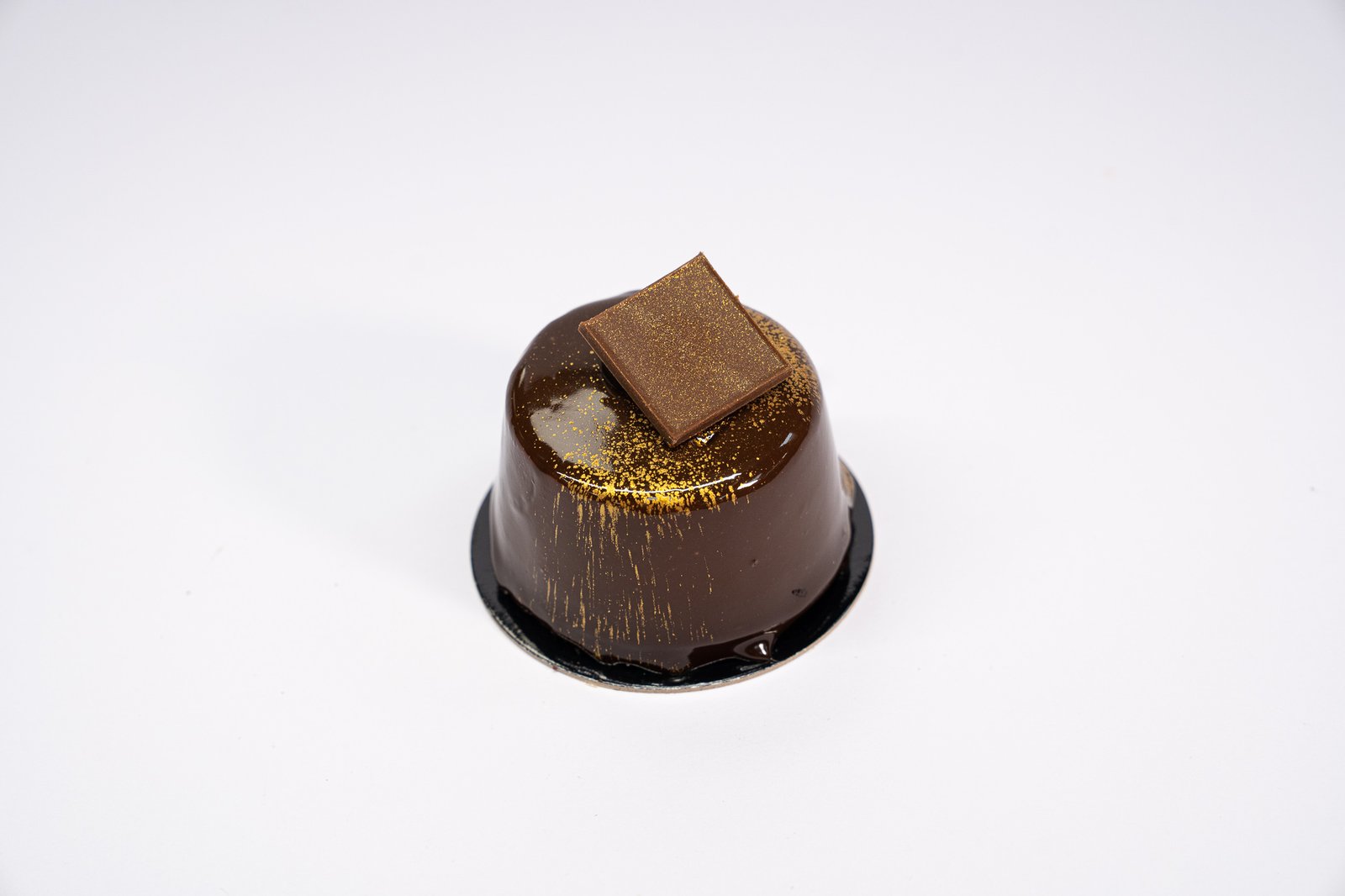 Pastel mousse de chocolate y caramelo