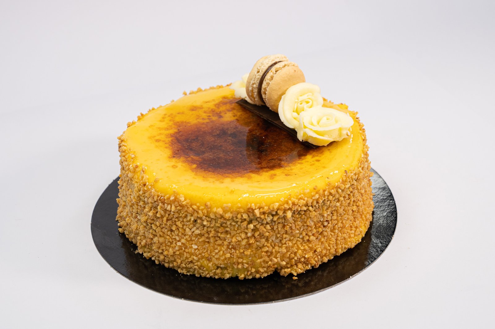 Tarta de nata trufa y yema