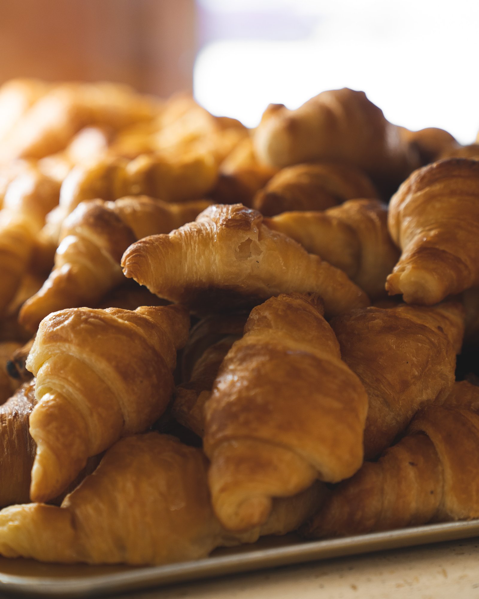 Croissants en el mostrador